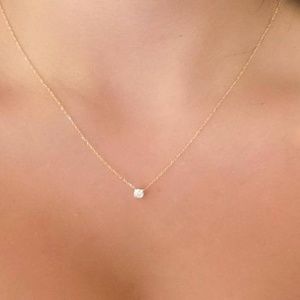 14K Gold Diamond Necklace